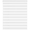 Store zèbre blanc 130x150 cm largeur du tissu 125,9cm polyester 