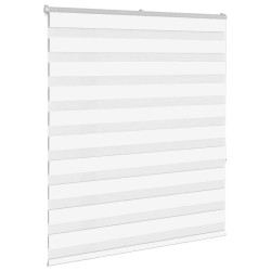 Store zèbre blanc 130x150 cm largeur du tissu 125,9cm polyester 