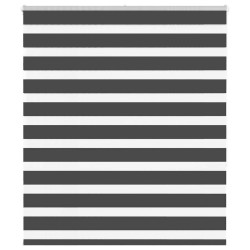 Store zèbre noir 130x150 cm largeur du tissu 125,9 cm polyester 