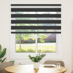 Store zèbre noir 130x150 cm largeur du tissu 125,9 cm polyester 