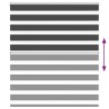 Store zèbre noir 130x150 cm largeur du tissu 125,9 cm polyester 