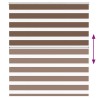 Store zèbre marron 130x150cm largeur du tissu 125,9cm polyester 