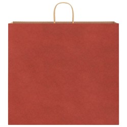 Sacs en papier 50 pcs avec poignées rouge 54x15x49 cm 