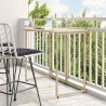 Table de jardin pliante beige 90 x 51 x 75 cm polyrotin 