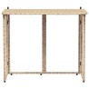 Table de jardin pliante beige 90 x 51 x 75 cm polyrotin 