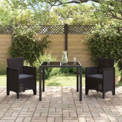 Chaises de jardin 2 pcs Marron 53 x 49 x 85 cm 