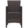 Chaises de jardin 2 pcs Marron 53 x 49 x 85 cm 
