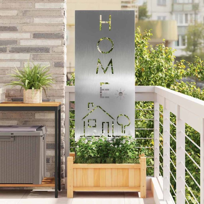 Panneau décoratif de jardin Argenté 50 x 140 cm 