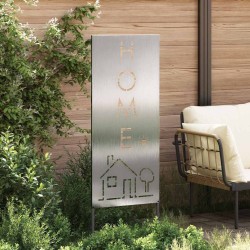 Panneau décoratif de jardin Argenté 50 x 140 cm 