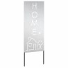 Panneau décoratif de jardin Argenté 50 x 140 cm 