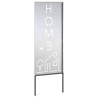 Panneau décoratif de jardin Argenté 50 x 140 cm 