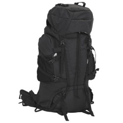 Sac à dos de randonnée noir 100 L tissu oxford 