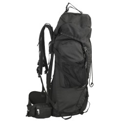 Sac à dos de randonnée noir 100 L tissu oxford 