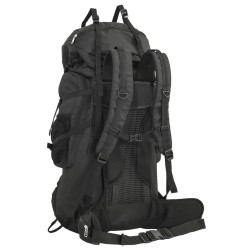 Sac à dos de randonnée noir 100 L tissu oxford 