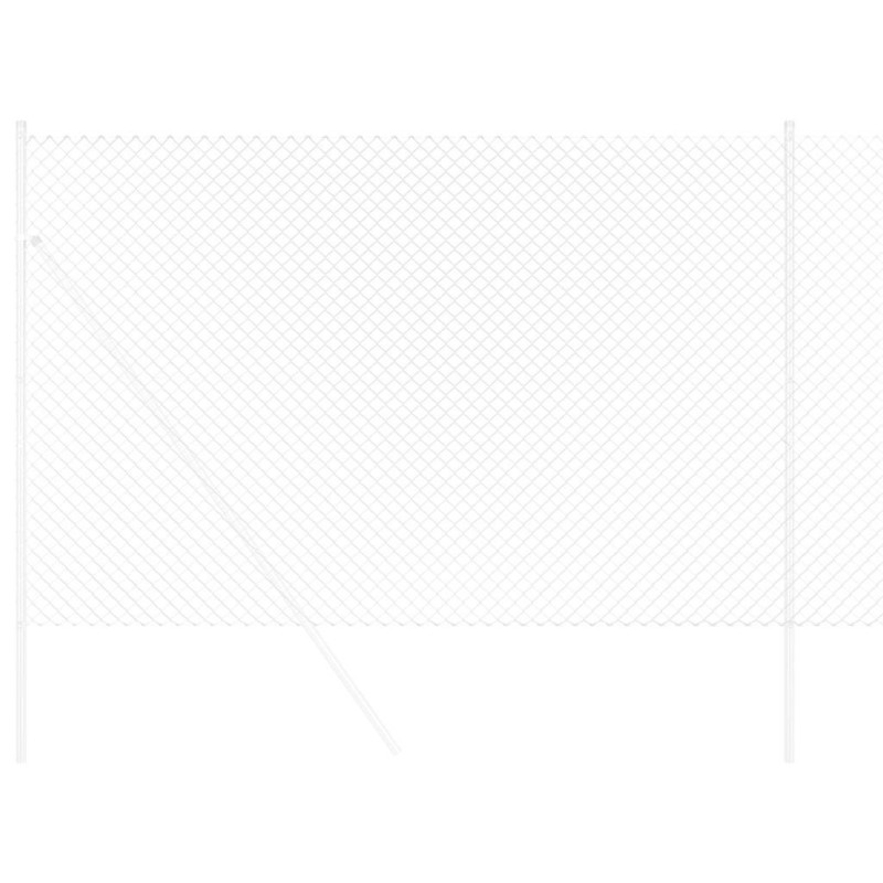 Clôture Argent 10 x 1.5 m Acier galvanisé 