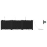 Jardinières de jardin 1 pc Noir 120 x 40 x 37.5 cm Plastique 