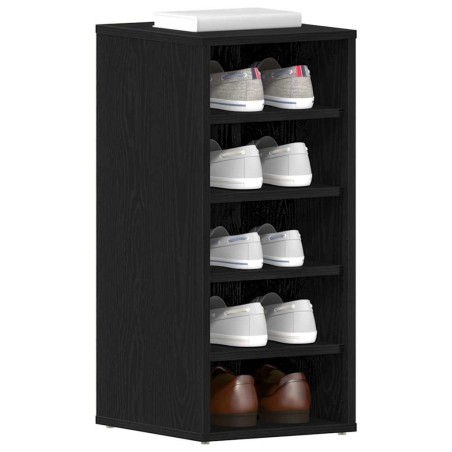 Armoire à chaussures Chêne noir Bois d'ingénierie 32 x 35 x 70 cm 