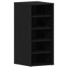 Armoire à chaussures Chêne noir Bois d'ingénierie 32 x 35 x 70 cm 