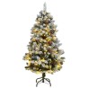 Sapin de Noël artificiel articulé 150 LED et boules 120 cm 
