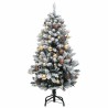 Sapin de Noël artificiel articulé 150 LED et boules 120 cm 