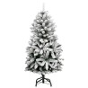Sapin de Noël artificiel articulé 150 LED et boules 120 cm 