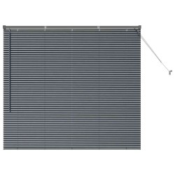 Store de Fenêtre Gris foncé 80 x 130 cm Aluminium 