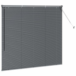 Store de Fenêtre Gris foncé 80 x 130 cm Aluminium 