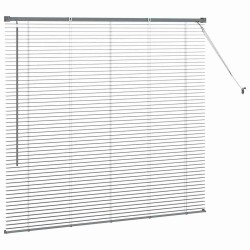 Store de Fenêtre Gris foncé 80 x 130 cm Aluminium 