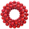 Couronne de Noël rouge 45 cm polystyrène 