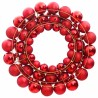 Couronne de Noël rouge 45 cm polystyrène 