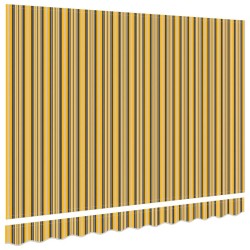 Tissu de remplacement pour auvent pour cadre de 2,5x2 m rayé multicolore 
