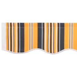 Tissu de remplacement pour auvent pour cadre de 2,5x2 m rayé multicolore 