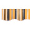Tissu de remplacement pour auvent pour cadre de 2,5x2 m rayé multicolore 