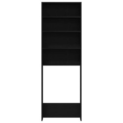 Armoire machine à laver Chêne noir 64x24x190 cm Bois agencé 