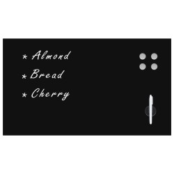 Tableau noir magnétique mural Verre 120x60 cm 