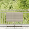 Table de jardin pliante gris clair 90 x 51 x 75 cm polyrotin 
