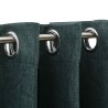 Rideaux occultants Aspect lin avec œillets 2 pcs Vert 140x175cm 