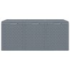 Boîte de rangement de jardin gris PP rotin 270 L 