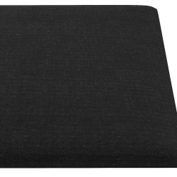 Panneaux muraux 12 pcs Noir 90x30 cm Tissu 3,24 m² 