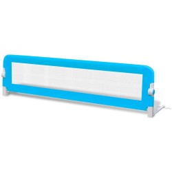 Barrière de lit pour enfants 150x42 cm Bleu 