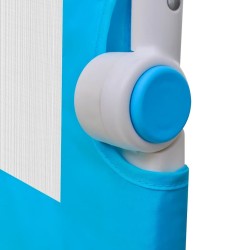 Barrière de lit pour enfants 150x42 cm Bleu 