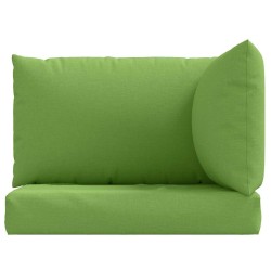 Coussins de palette lot de 3 vert mélangé tissu 