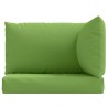 Coussins de palette lot de 3 vert mélangé tissu 