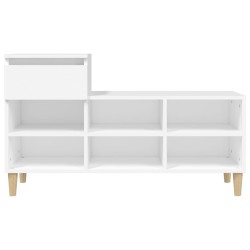 Armoire à chaussures Blanc 102x36x60 cm Bois d'ingénierie 