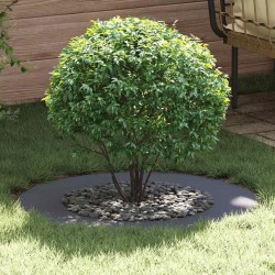 Pot en Plastique Anthracite Plastique Grand Costaud Rond 
