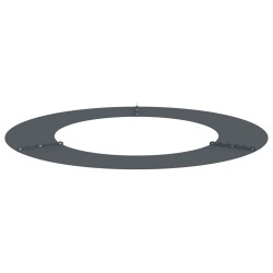 Pot en Plastique Anthracite Plastique Grand Costaud Rond 