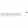 Jardinières de jardin 1 pc Blanc 160 x 40 x 22 cm Plastique 