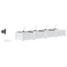 Jardinières de jardin 1 pc Blanc 160 x 40 x 22 cm Plastique 