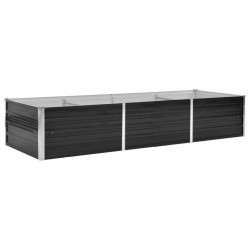 Lit surélevé de jardin Anthracite 240x80x45 cm Acier galvanisé 