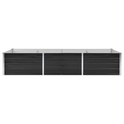 Lit surélevé de jardin Anthracite 240x80x45 cm Acier galvanisé 